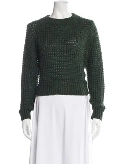 Pre-owned Astr Crew Neck Sweater In Green