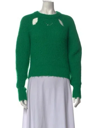 Pre-owned Astr Crew Neck Sweater In Green