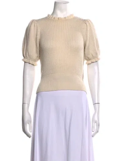 Pre-owned Astr Crew Neck Sweater In Neutrals
