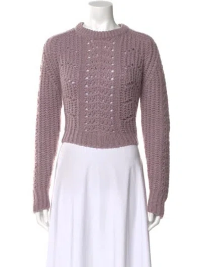 Pre-owned Astr Crew Neck Sweater In Purple