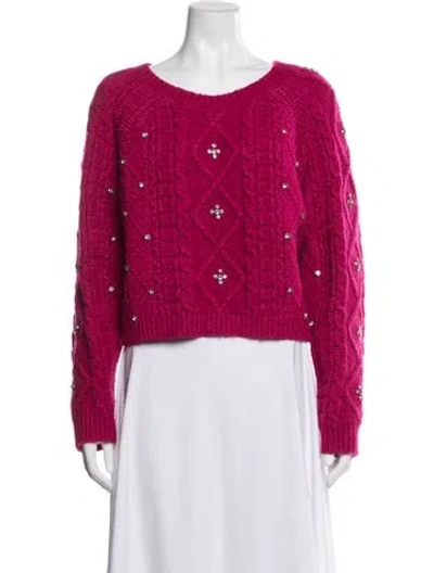 Pre-owned Astr Crew Neck Sweater In Red