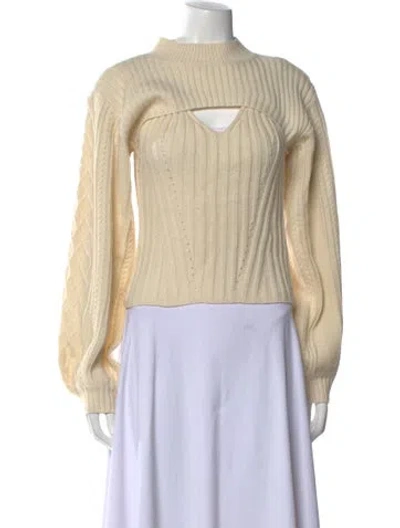 Pre-owned Astr Crew Neck Sweater W/ Tags In Neutral