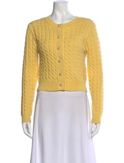 Pre-owned Astr Crew Neck Sweater In Yellow