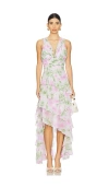 Astr The Label Cytherea Floral High-low Dress In Multi