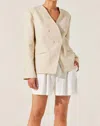 Astr Dannika Blazer In Natural In White