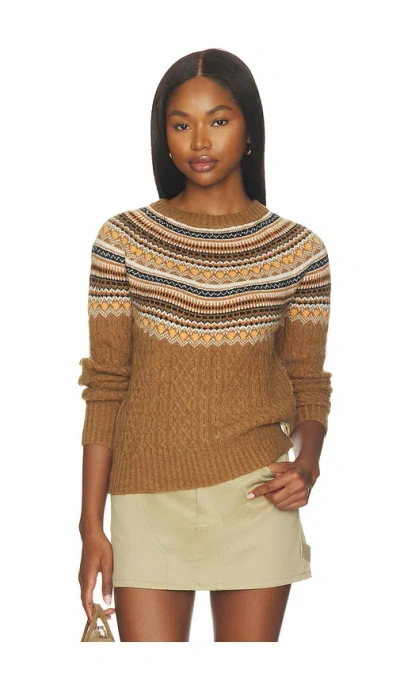 Astr Daria Sweater In Brown