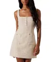 Astr Deanna Mini Dress In Cream Gold In Pink