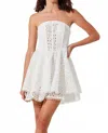 Astr The Label Deasia Eyelet Embroidery Strapless Minidress In White