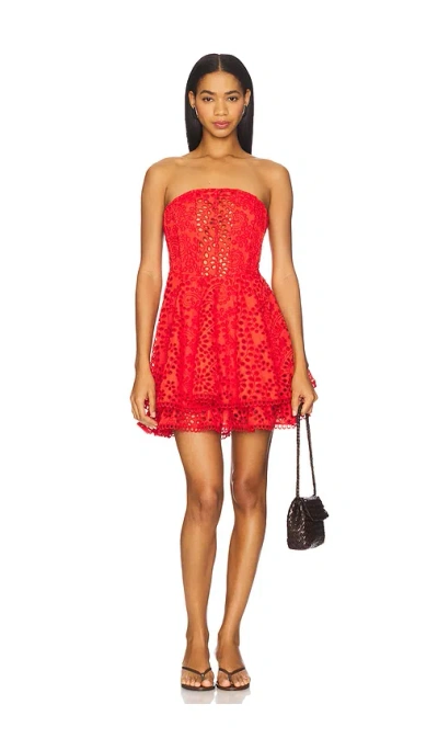 Astr Deasia Dress In Red