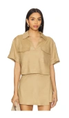 Astr Deborah Top In Khaki