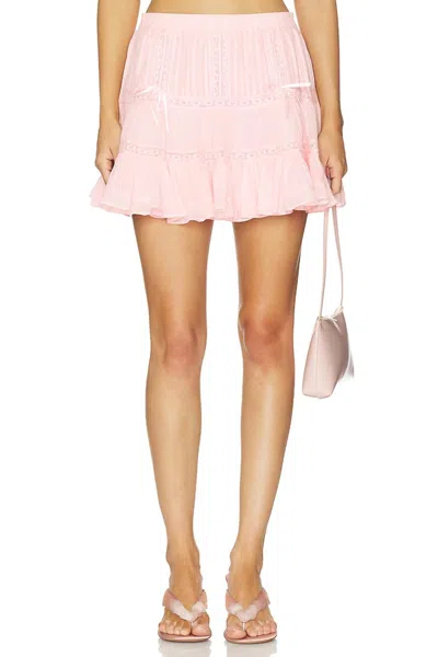 Astr Delia Mini Skirt In Pink