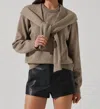 Astr Delrin Sweater In Taupe In Grey