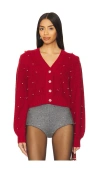 Astr Delsie Cardigan In Red