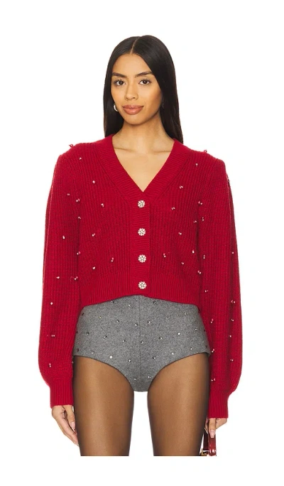 Astr Delsie Cardigan In Red