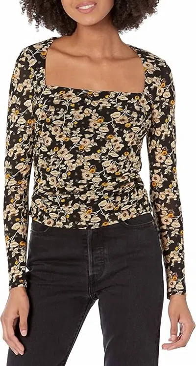 ASTR DEMELZA TOP IN BLACK/GOLD