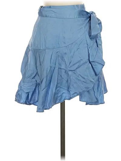 Pre-owned Astr Denim Skirt In Blue