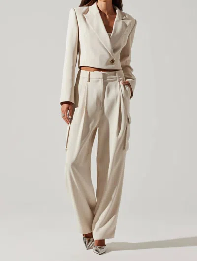 Astr Denison Pant In Bone In Neutral