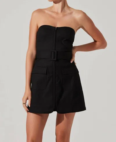 Astr Deniz Mini Dress In Black