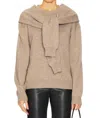 Astr Derlin Sweater In Taupe In Grey