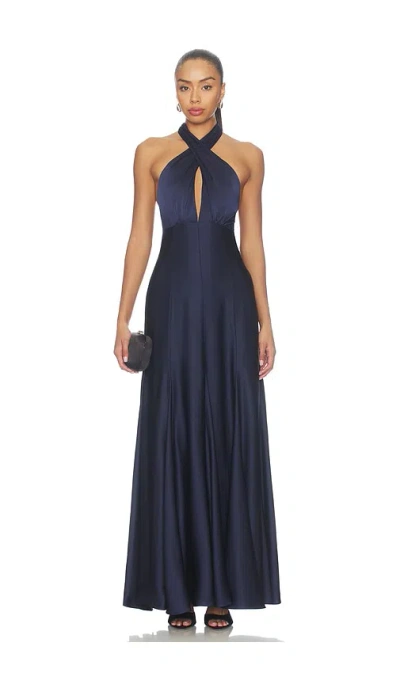 Astr Desire Dress In Blue