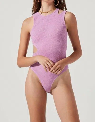 Astr Dixon Bodysuit In Electric Pink