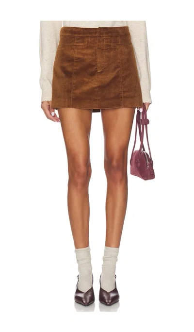 Astr Doria Skirt In Brown