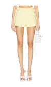 Astr Eaton Shorts In Yellow