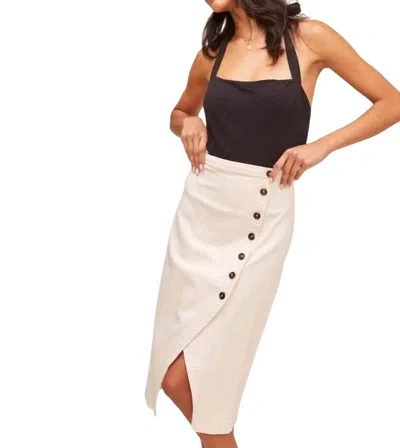 Astr Eileen Skirt In Natural In Neutral