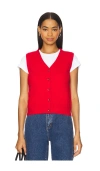 Astr Eira Sweater Vest In Red