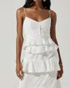 Astr Elfie Top In White In White