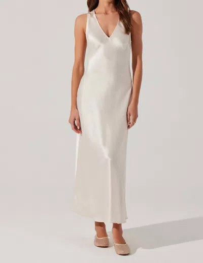 Astr Ellora Midi Dress In Ivory In White