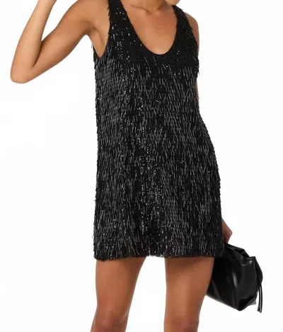 Astr Emani Sequin Dress In Black