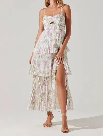 ASTR EMMI MAXI DRESS IN PURPLE FLORAL