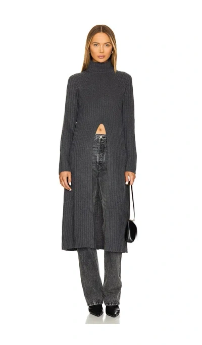 Astr Estilo Sweater In Charcoal
