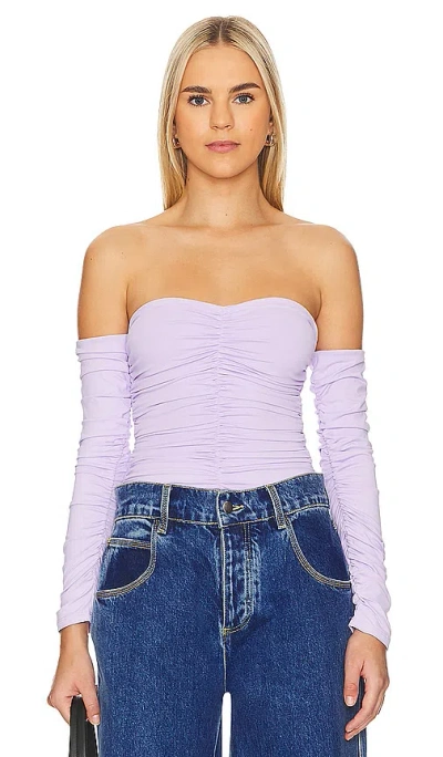 Astr Evianna Bodysuit In 淡紫色