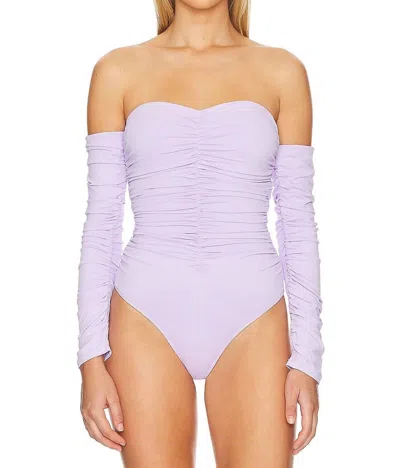 Astr Evianna Bodysuit In Lilac In Purple