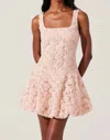 Astr The Label Fable Floral Soutache Minidress In Pink