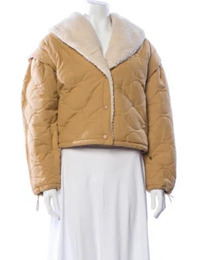 Pre-owned Astr Faux Fur Coat In Neutral