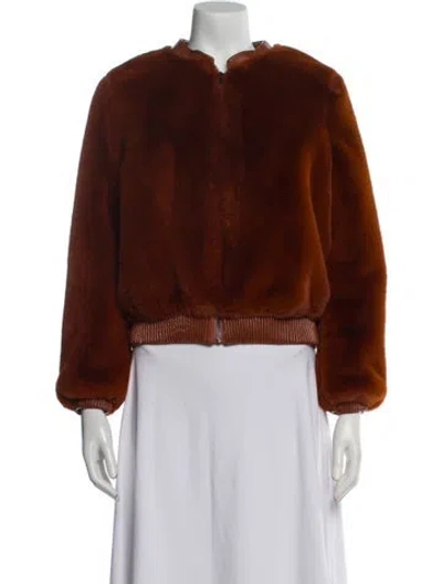 Pre-owned Astr Faux Fur Jacket In Multi