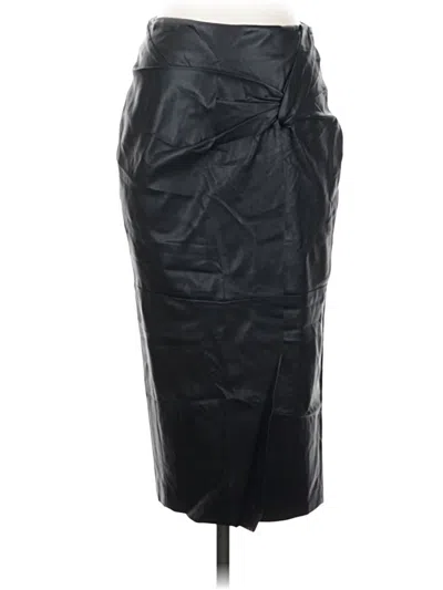 Pre-owned Astr Faux Leather Skirt In Black