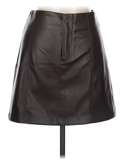 Astr Faux Leather Skirt In Black