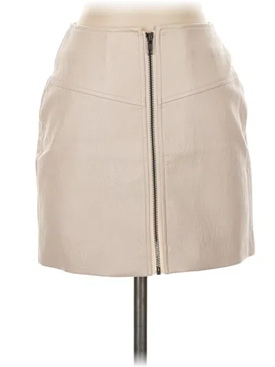 Pre-owned Astr Faux Leather Skirt In Brown