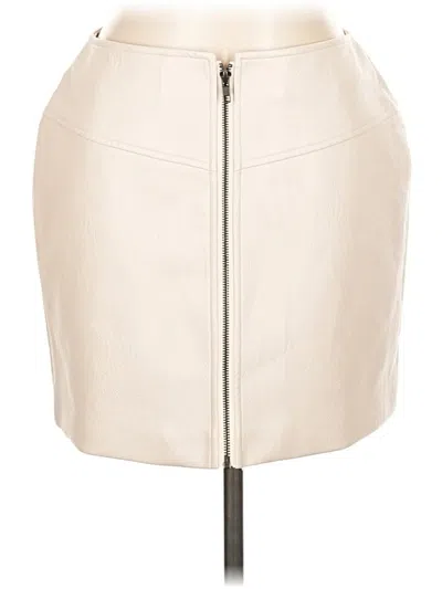 Astr Faux Leather Skirt In Neutral