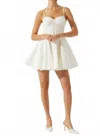 Astr Fenna Textured Corset Mini Dress In White In White