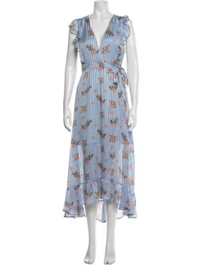 Pre-owned Astr Floral Print Midi Length Dress W/ Tags In Multi