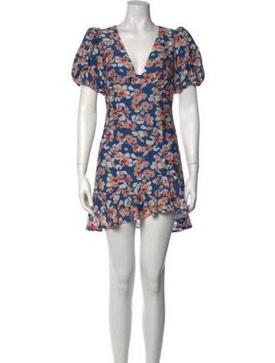Pre-owned Astr Floral Print Mini Dress In Multi