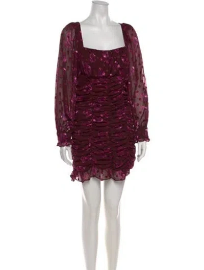 Pre-owned Astr Floral Print Mini Dress In Multicolor