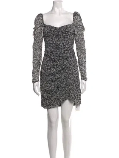 Pre-owned Astr Floral Print Mini Dress In Neutrals