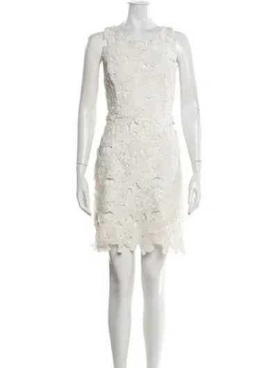 Pre-owned Astr Floral Print Mini Dress In Neutrals
