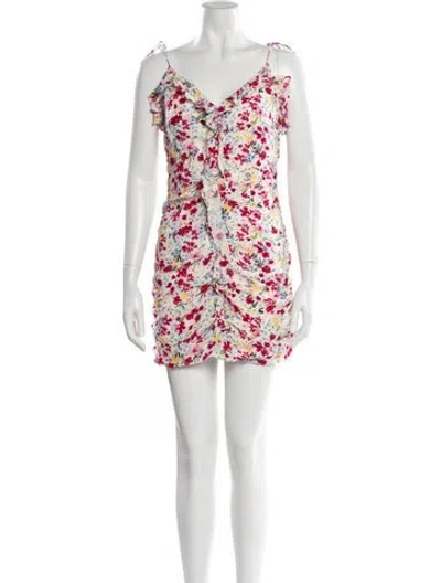 Pre-owned Astr Floral Print Mini Dress In Pink